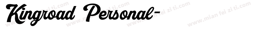 Kingroad Personal字体转换